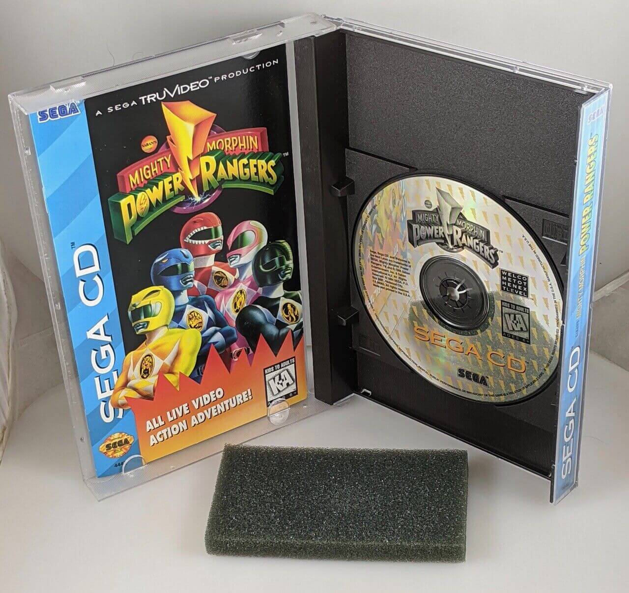 Лицензионный диск Mighty Morphin Power Rangers для Mega-CD